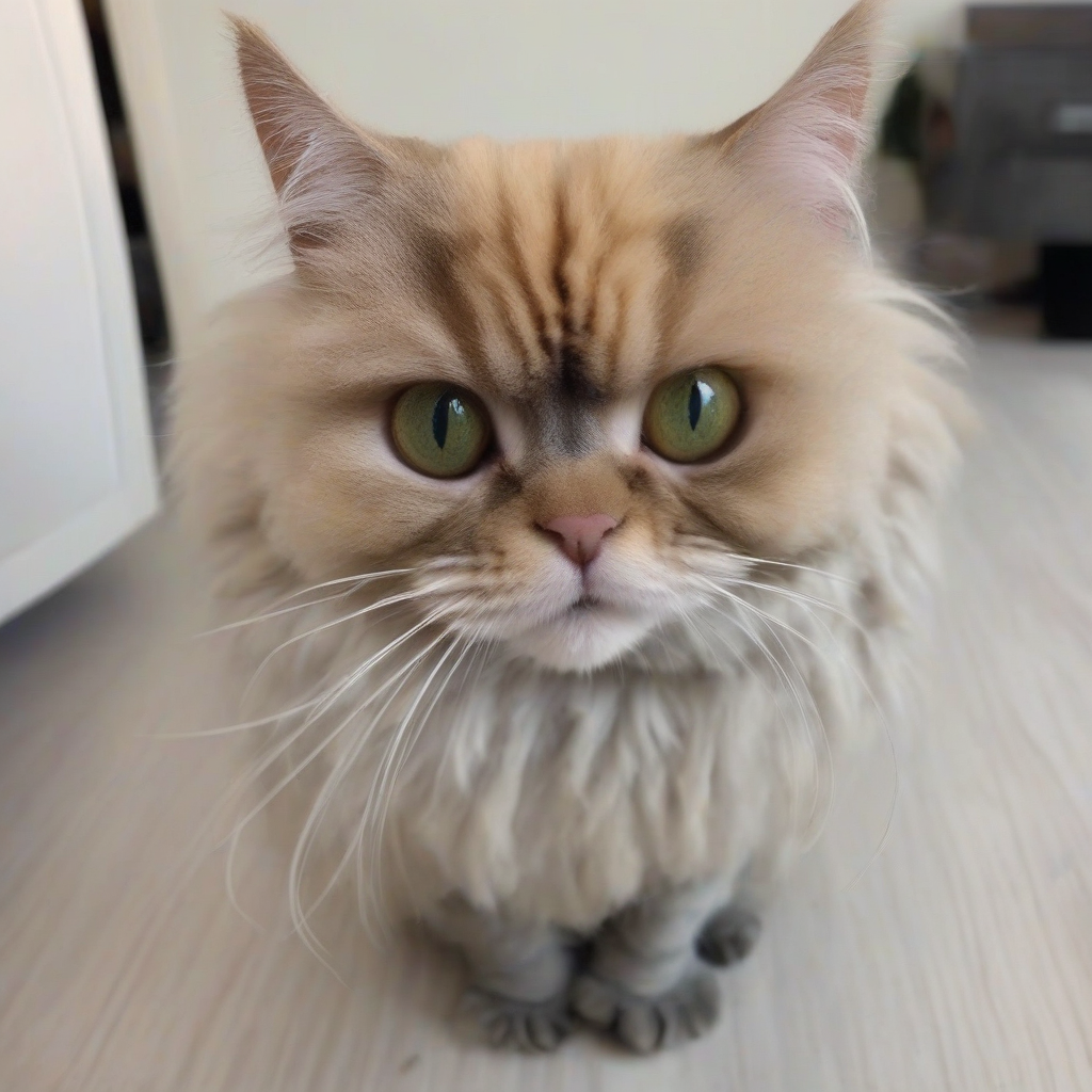 Cat with a funny haircut