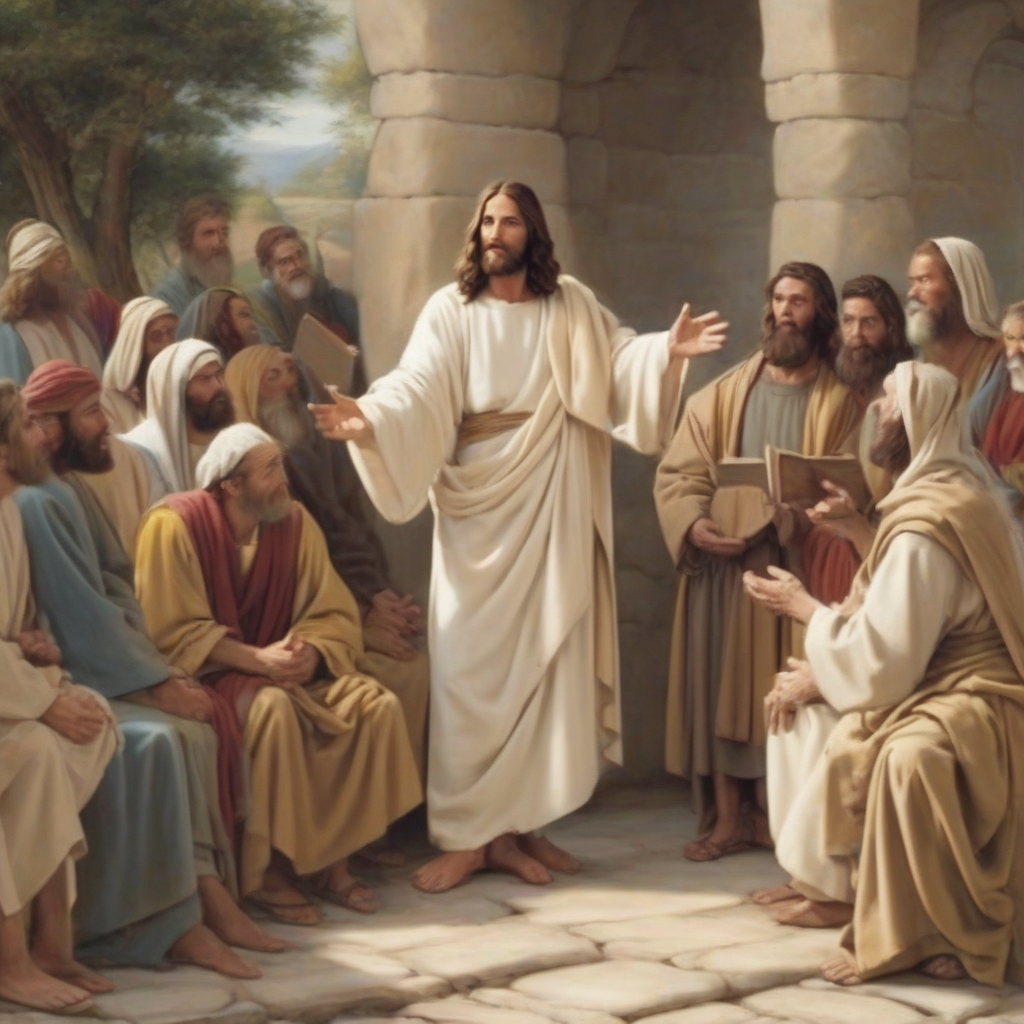 Depiction of Jesus Teaching