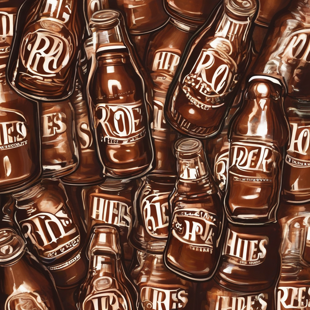 Hires Root Beer bottle