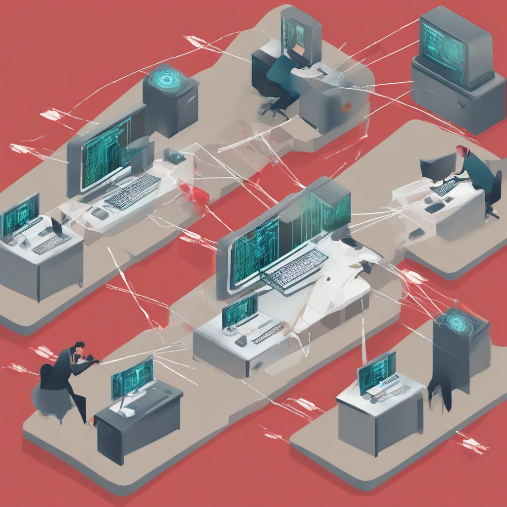 DDoS Attack Illustration